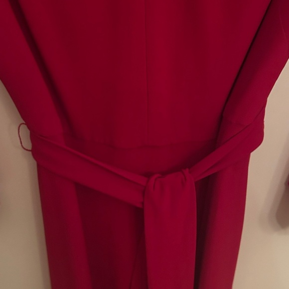 Lauren Ralph Lauren Holiday / Christmas Vibrant Red Flowy Sleeve Dress, size 10 - Picture 6 of 10